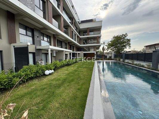 Wide Apartments in a Complex with Pool in Bornova