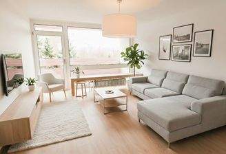 Wohnzimmer (virtuell möbliert)