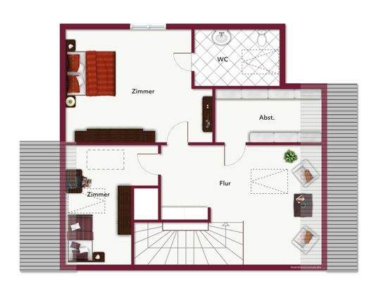 Ausgebauter Dachboden