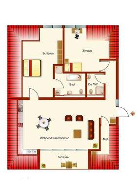 Grundriss (nicht maßstäblich)