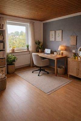KI-generiertes Wohnbeispiel Büro