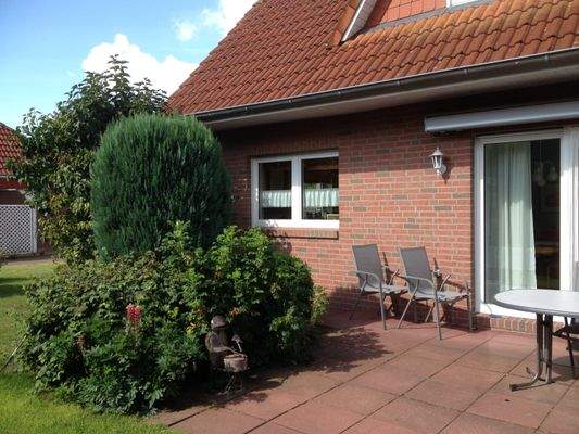 sommerlicher Eindruck der Terrasse