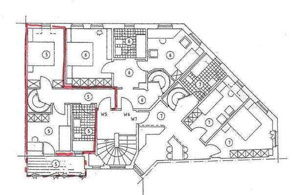 Grundriss der Wohnung