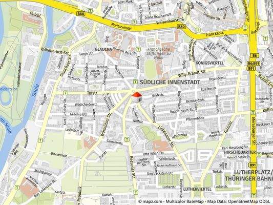 Geolyzer Kartenausschnitt