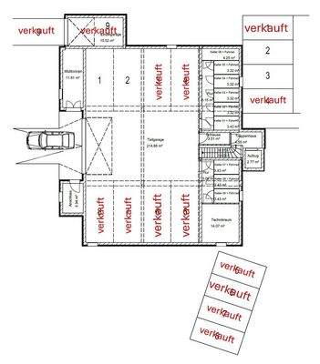 Grundriss Tiefgarage