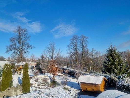 Grundstück bei Schnee