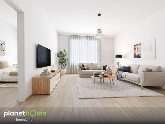 Wohnzimmer Staging