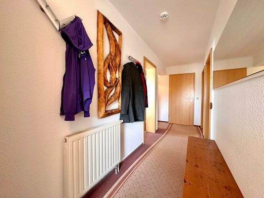 Der Flur zu den Schlafräumen