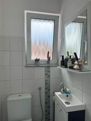 Das bereits erneuerte Gäste-WC