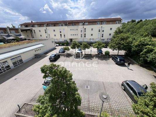 Aussicht Balkon zum Innenhof