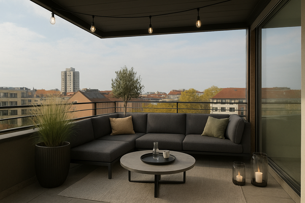 Balkon Einrichtungsbeispiel