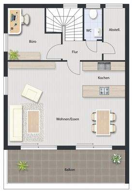 Grundriss Wohnung OG