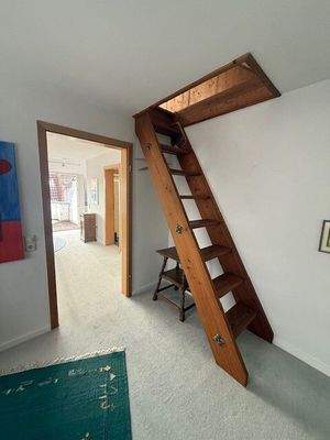 Treppe zum Dachstudio