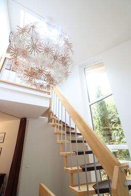 Treppe zur Dachgeschoss