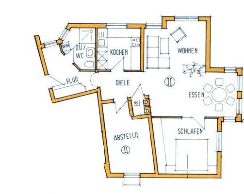 Grundriss EG links für Werbung