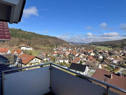 Blick vom Balkon