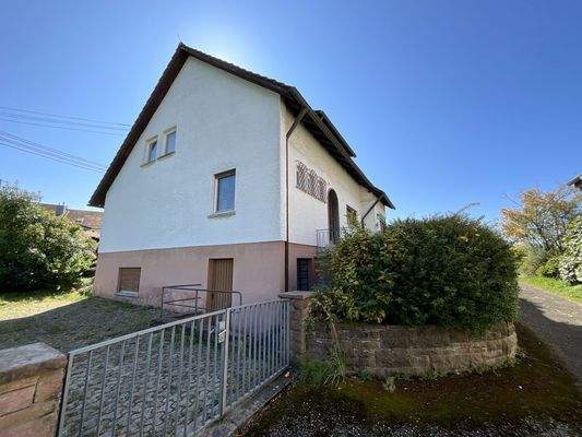 Rückseite mit Gartentor