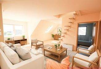 Wohn- und Esszimmer KI generiert