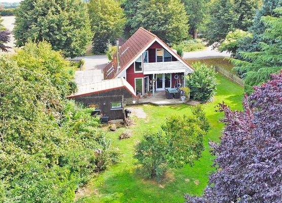 Rückansicht mit Garten