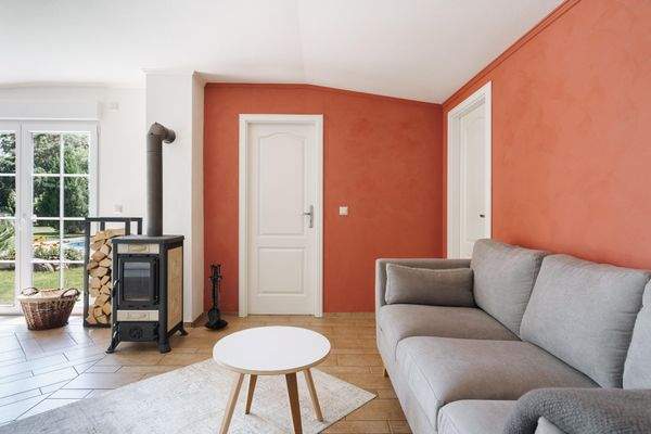 Wohnbereich mit Kaminofen