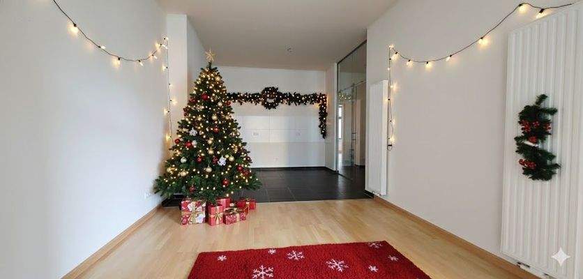 Wohnküche weihnachtlich