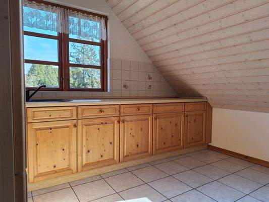 Küche im Dachgeschoss