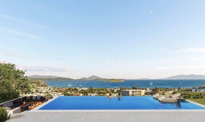 Detached Stone Villas with Sea Views in Bodrum Muğla
