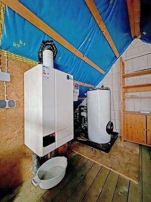 Heizungsanlage Spitzboden