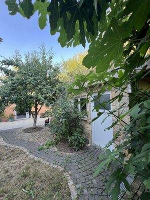 Ansicht auf Außenküche