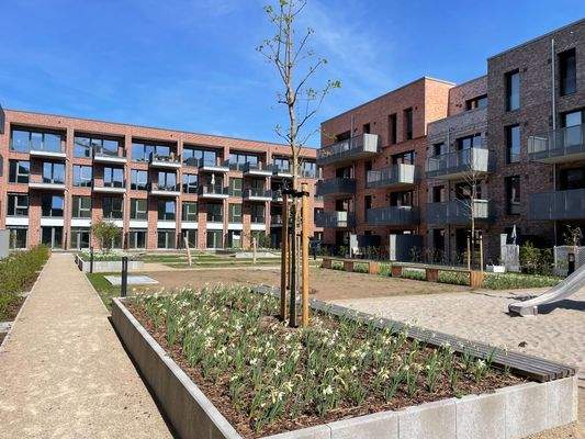 Innenhof mit Blick auf Haus I 