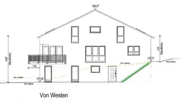 EG unten m. Terrasse; EG oben m. Balkon u.Terrasse