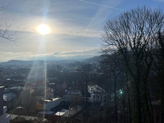 Blick vom Grundstück 