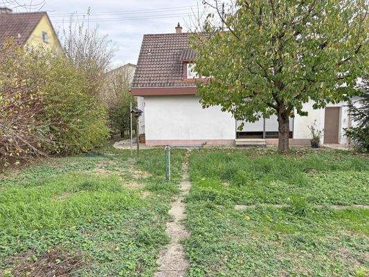 Rückansicht des Hauses