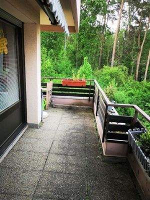 Balkon mit Blick ins Grüne