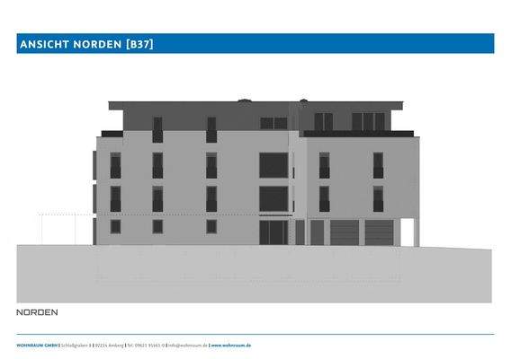 Das Neubauprojekt - Ansicht Norden [B37]