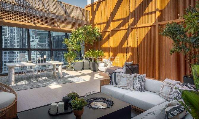 Furnished Luxe Apartment with Pool in Opus in Dubai Business Bay