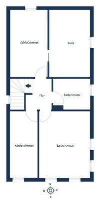 Haus 2 Grundriss 1. OG