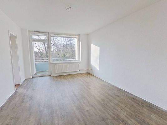 Ansicht I: Wohn- und Esszimmer