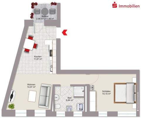 Grundriss, beispielhaft