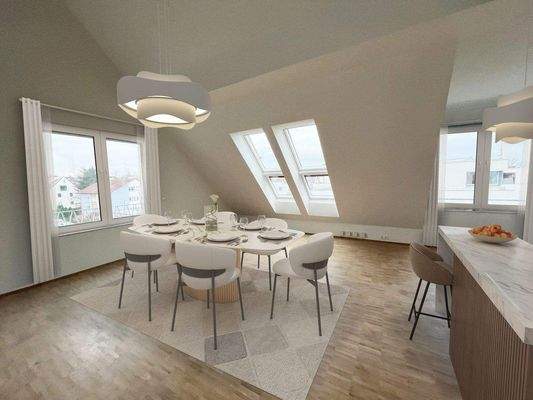 Beispielhafte Möblierung Essen