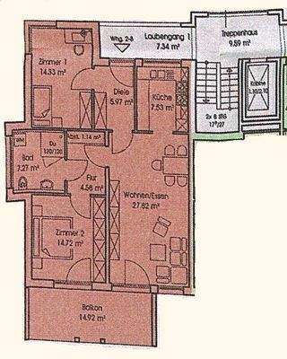 Grundriss zur Wohnung