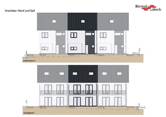 Ansichten Nord und Süd