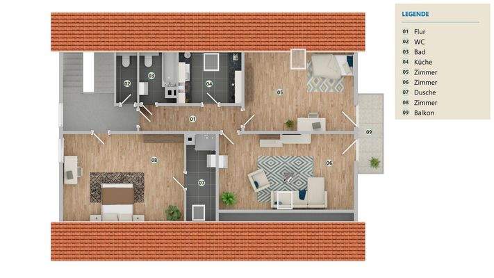 Skizze - Grundriss DG