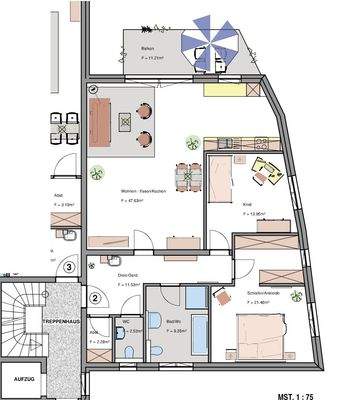 Obergeschoss Wohnung 2