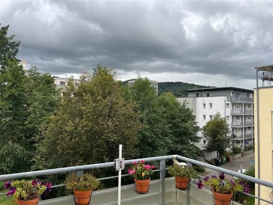 Blick vom Balkon