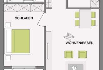 Grundriss Wohnung 5, 12