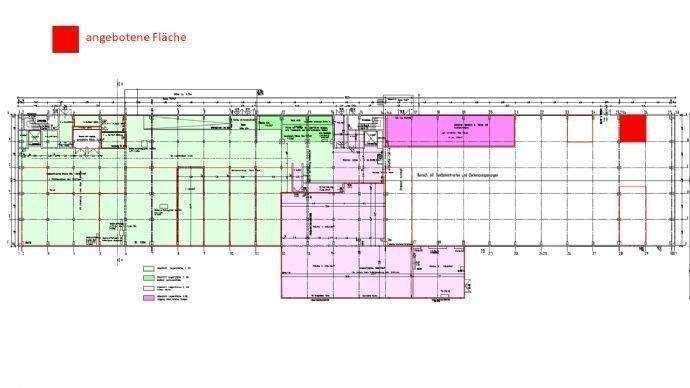 Grundriss - Fläche rot markiert