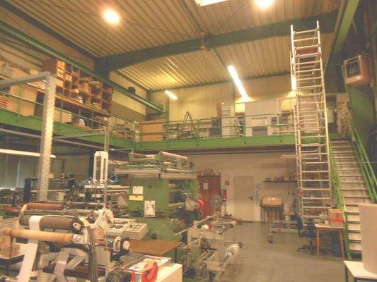 Aufgang zur Lager- und Arbeitsbühne