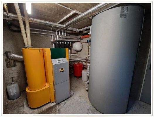 Pellets-befeuerte Heizung