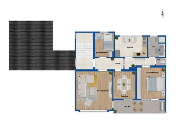Grundriss - Obergeschoss